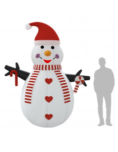 Pupazzo di Neve Gonfiabile con LED 300 cm