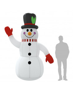 Pupazzo di Neve Gonfiabile con LED 300 cm