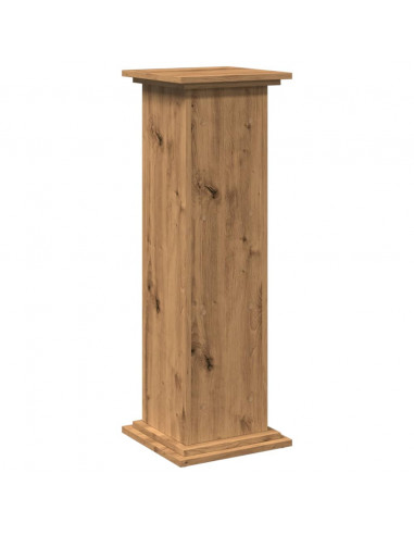 Espositore Portaoggetti Rovere Artigianale 31x30x90 Truciolato