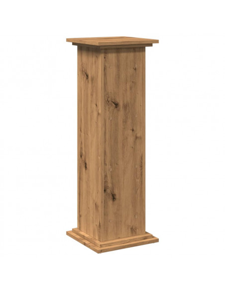 Espositore Portaoggetti Rovere Artigianale 31x30x90 Truciolato