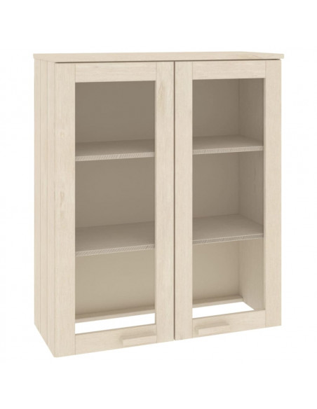 Piano Credenza HAMAR ambra 85x35x100 cm Legno Massello di Pino