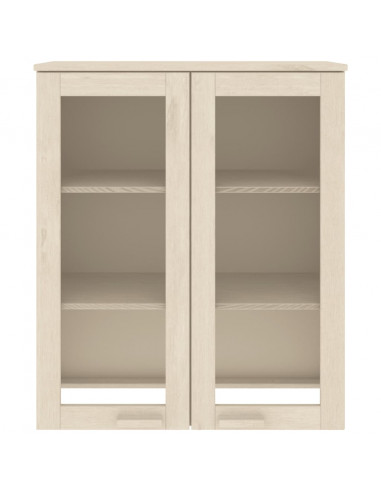 Piano Credenza HAMAR ambra 85x35x100 cm Legno Massello di Pino