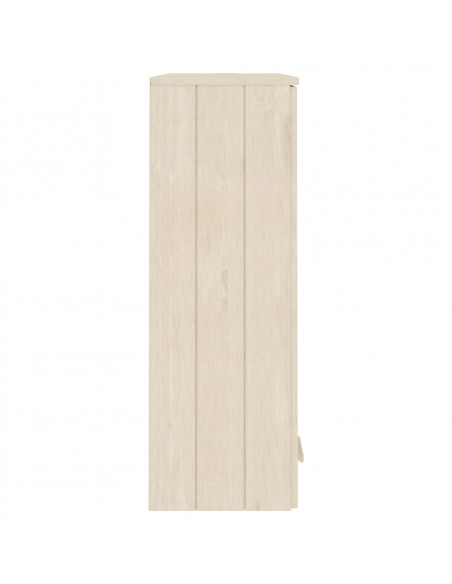 Piano Credenza HAMAR Miele 85x35x100 cm Legno Massello di Pino