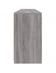 Credenza con Luci LED Grigio Sonoma 181,5x37x67 cm 2
