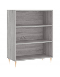 Credenza Grigio Sonoma 69,5x34x180 cm in Legno Multistrato 2