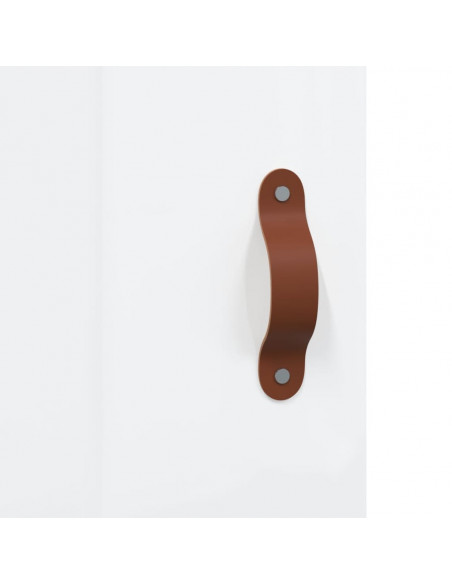 Scrivania Bianco Lucido 140x50x75 cm in Legno Multistrato