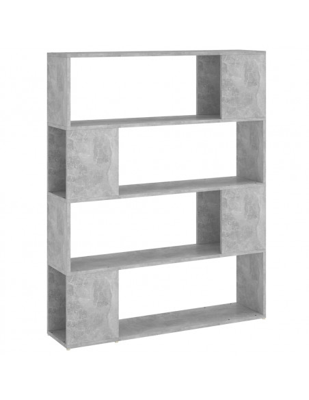 Libreria/Divisorio Grigio Cemento 100x24x124 cm