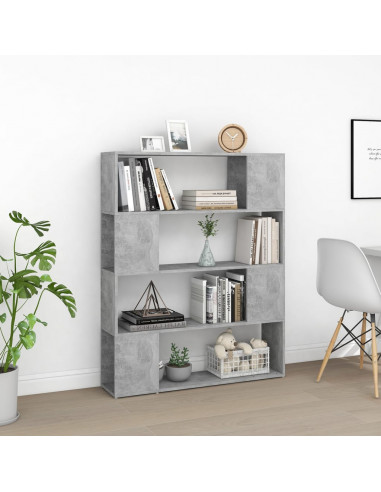 Libreria/Divisorio Grigio Cemento 100x24x124 cm
