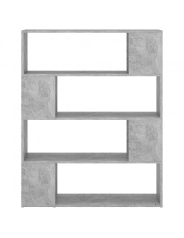 Libreria/Divisorio Grigio Cemento 100x24x124 cm