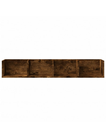 Mobili Parete 2 pz Rovere Fumo 99x18x16,5 cm Legno Multistrato