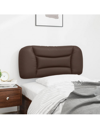 Cuscino Testiera Marrone 90 cm in Similpelle