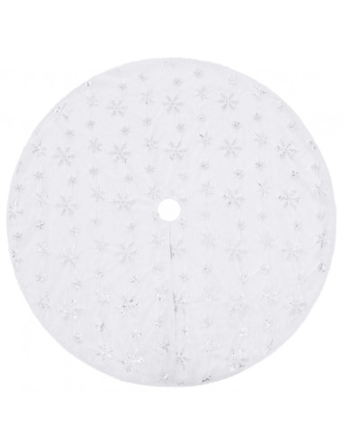 Gonna per Albero di Natale Bianca 122 cm in Pelliccia Sintetica