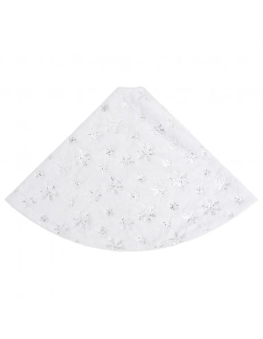 Gonna per Albero di Natale Bianca 122 cm in Pelliccia Sintetica