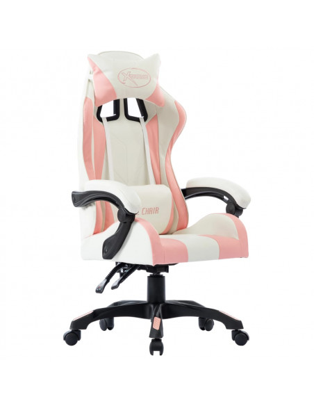 Sedia da Gaming Rosa in Similpelle