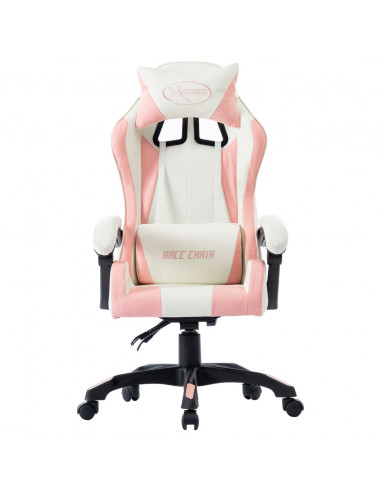 Sedia da Gaming Rosa in Similpelle