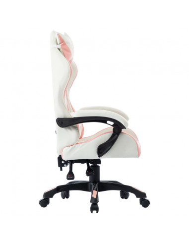 Sedia da Gaming Rosa in Similpelle