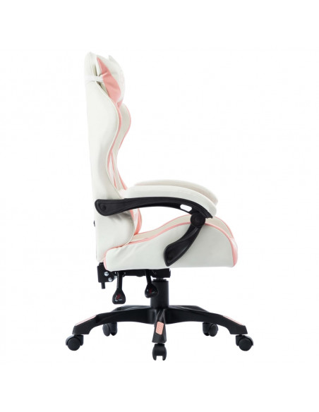 Sedia da Gaming Rosa in Similpelle
