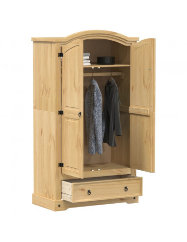 Armadio Corona 102x52x186 cm in Legno Massello di Pino
