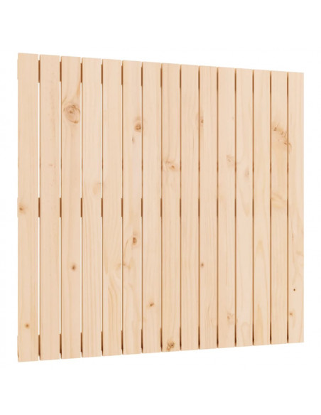Testiera da Parete 95,5x3x90 cm in Legno Massello di Pino