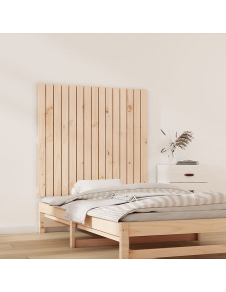 Testiera da Parete 95,5x3x90 cm in Legno Massello di Pino