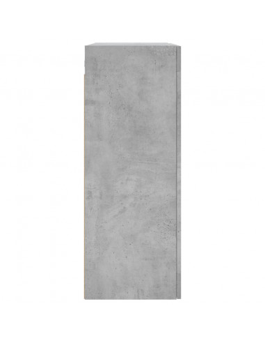 Mobile a Parete Grigio Cemento 69,5x34x90 cm