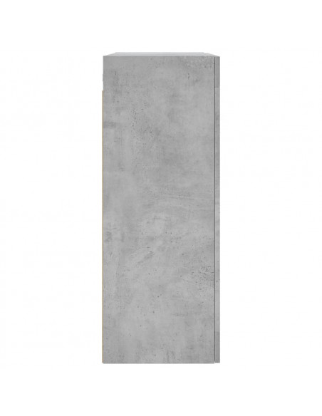 Mobile a Parete Grigio Cemento 69,5x34x90 cm