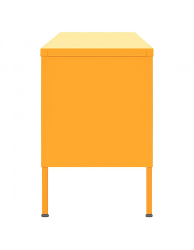 Mobile TV Giallo Senape 105x35x50 cm in Acciaio