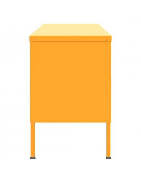 Mobile TV Giallo Senape 105x35x50 cm in Acciaio