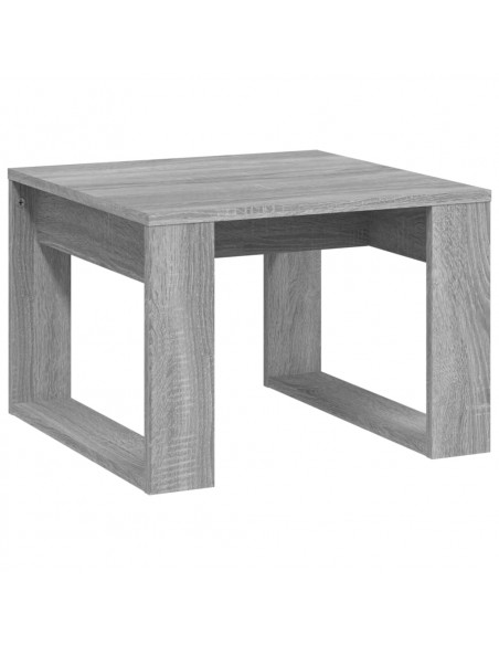 Tavolino Grigio Sonoma 50x50x35 cm in Legno Multistrato