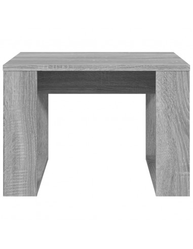 Tavolino Grigio Sonoma 50x50x35 cm in Legno Multistrato