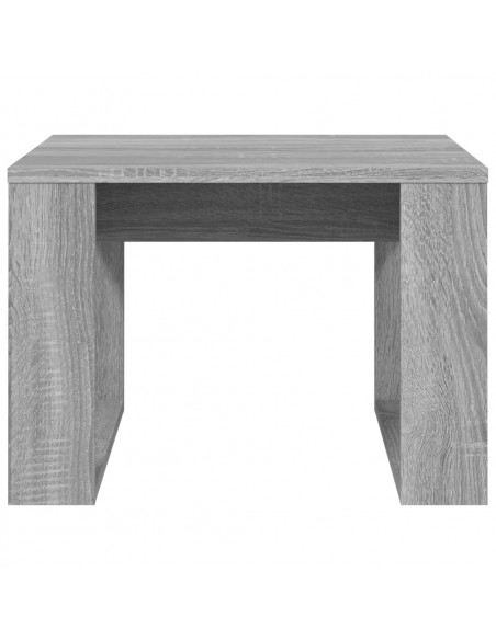 Tavolino Grigio Sonoma 50x50x35 cm in Legno Multistrato