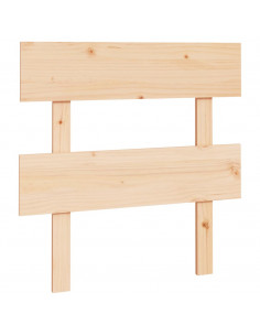 Testiera per Letto 93,5x3x81 cm in Legno Massello di Pino 2