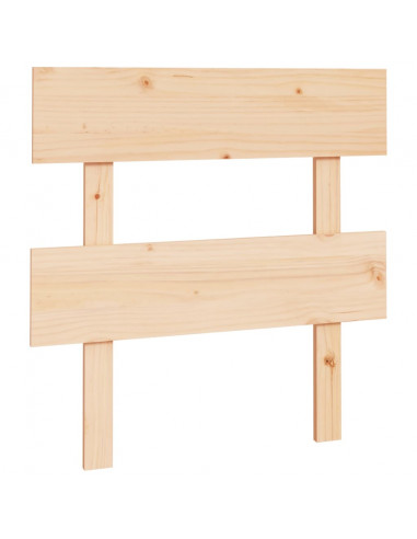 Testiera per Letto 93,5x3x81 cm in Legno Massello di Pino