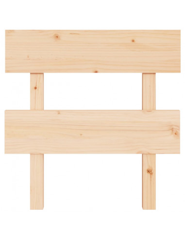 Testiera per Letto 93,5x3x81 cm in Legno Massello di Pino