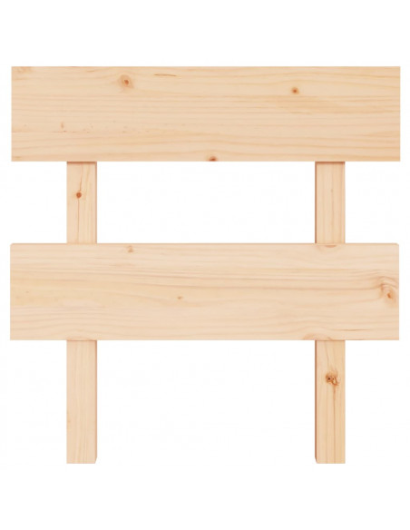 Testiera per Letto 93,5x3x81 cm in Legno Massello di Pino