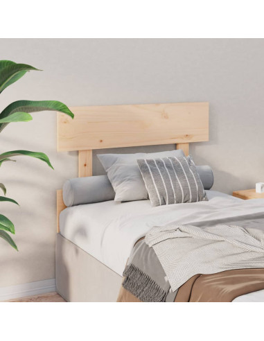 Testiera per Letto 93,5x3x81 cm in Legno Massello di Pino