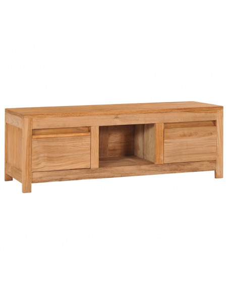 Mobile Porta TV 100x30x35 cm in Legno Massello di Teak