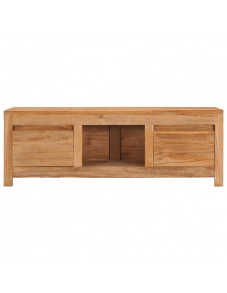 Mobile Porta TV 100x30x35 cm in Legno Massello di Teak