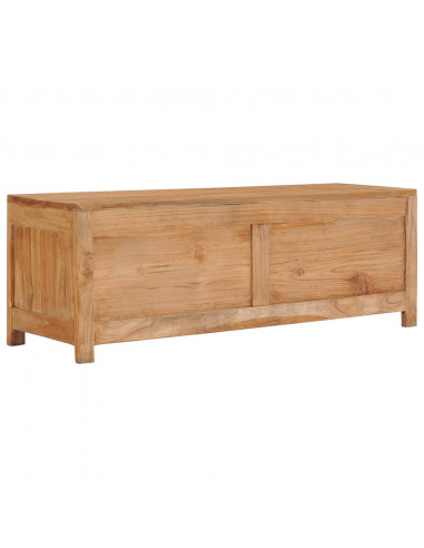 Mobile Porta TV 100x30x35 cm in Legno Massello di Teak