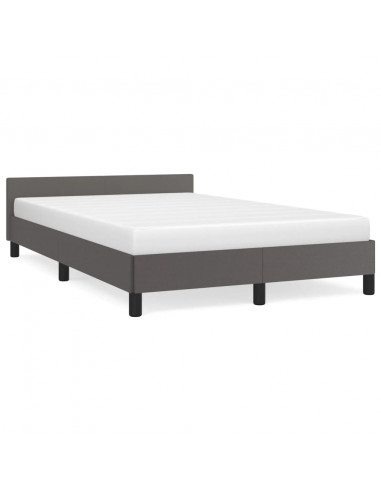 Giroletto con Testiera Crema 120x200 cm in Similpelle