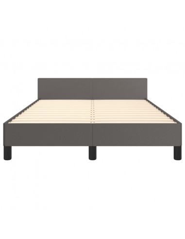 Giroletto con Testiera Crema 120x200 cm in Similpelle