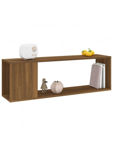 Mobile TV Rovere Marrone 100x24x32 cm in Legno Multistrato