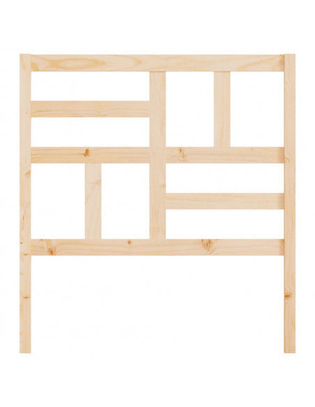 Testiera per Letto 96x4x104 cm in Legno Massello di Pino