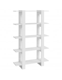 Libreria/Divisorio Bianco Lucido 100x30x160 cm 2