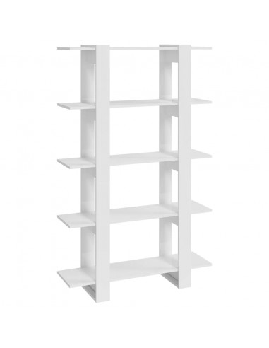 Libreria/Divisorio Bianco Lucido 100x30x160 cm