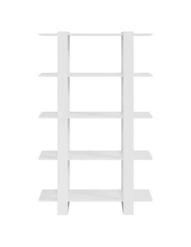 Libreria/Divisorio Bianco Lucido 100x30x160 cm