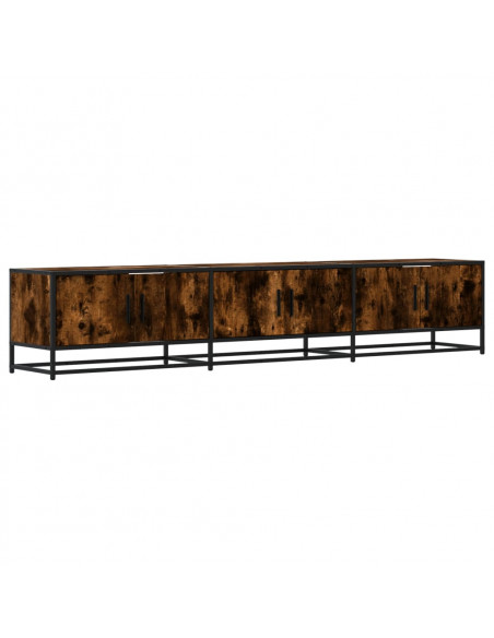 Mobile TV Rovere Fumo 210x35x41 cm in Truciolato