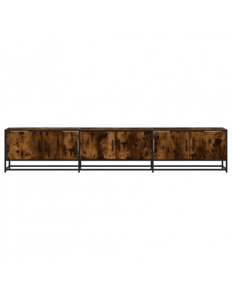 Mobile TV Rovere Fumo 210x35x41 cm in Truciolato