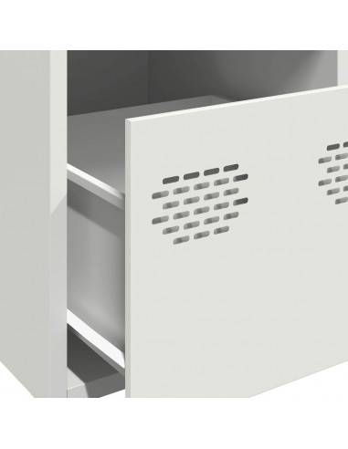 Credenza Bianca 39x35x103,5 cm in Acciaio