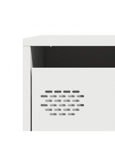 Credenza Bianca 39x35x103,5 cm in Acciaio